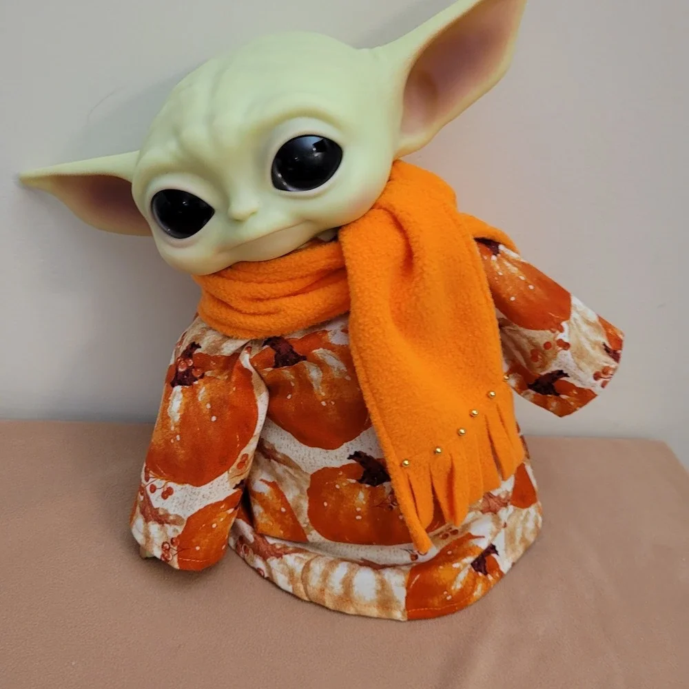 2pc. Fall Pumpkin Outfit & Scarf set for 11